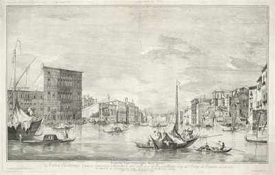 Canal Grande i Venezia av Dionigi Valesio