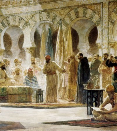 Abd Al-Rahman III, detalj av et maleri av Dionis Baixeras i Verdaguer av Dionisio Baixeras Verdaguer