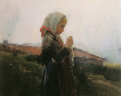 Strikking, detalj av Dionisio Baixeras Verdaguer