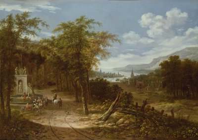 Skoglandskap, 1700-tallet av Dionys Verburgh