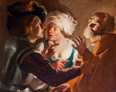 The Denial of Saint Peter (olje på lerret) av Dirck Baburen van