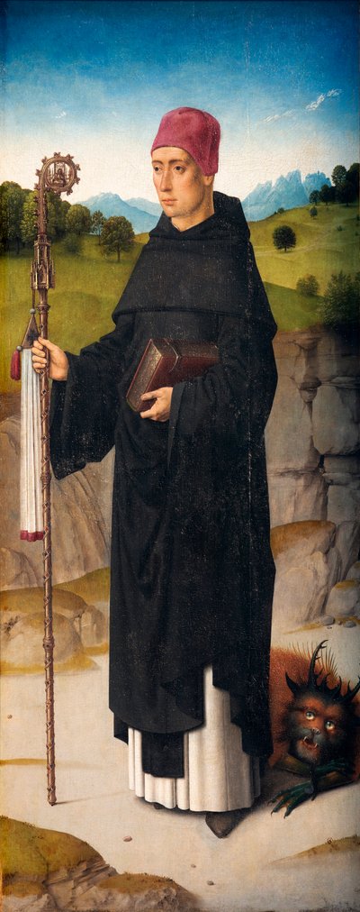 Sognekirke (Parochiekerk Sint-Pieter). Maleri. Dirk Bouts. St Erasmuss martyrium. Ca 1460-1464. Detalj. Høyre panel. av Dirck Bouts