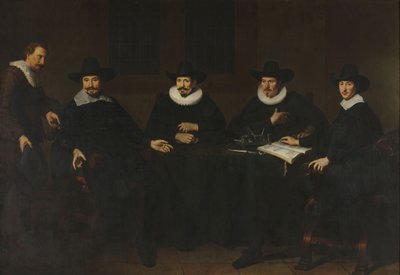 Kapteinene på Saainering i Amsterdam, 1643 av Dirck Dircksz. van Santvoort
