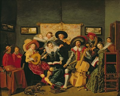 En musikalsk fest, ca. 1625 av Dirck Hals
