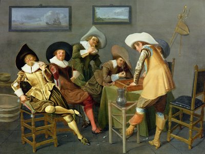 Kavalerer i en taverna av Dirck Hals