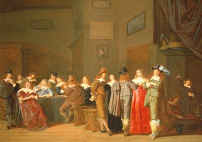 Frierscene av Dirck Hals