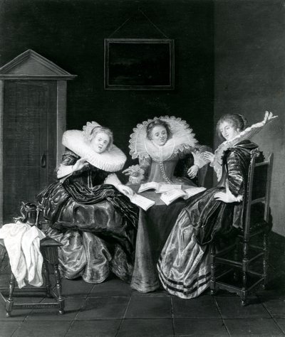 Musikalsk scene, 1637 av Dirck Hals