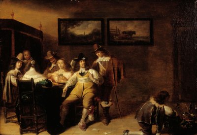 Die Kartenspieler av Dirck Hals