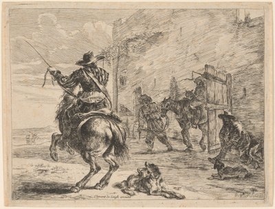 A Pissing Horse Bound to a Post   1255528   no       norwegian Successfully Translated  Original: A Moorland Track, The Devils Bridge (colour litho) Translat: A Moorland Track, The Devil