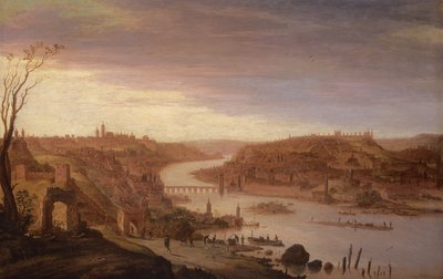 Panoramautsikt over Praha (restaurert versjon, se også 52796) av Dirck Verhaert