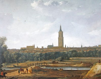 Utsikt over Haag (olje på lerret) av Dirck Verhaert