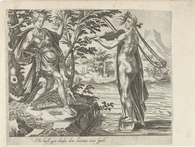 The Inconstancy of Fortune; Det er lett å danse når Fortune spiller for deg av Dirck Volckertsz. Coornhert (attributed to)