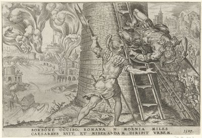 Storming av Roma, 1527 Overwinningen van Karel V (serietittel) Karl den store V. imp. opt. maks. seier, den viktigste av mange (serietittel) av Dirck Volckertsz. Coornhert
