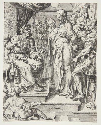 Kristus før Herodes av Dirck Volckertsz. Coornhert