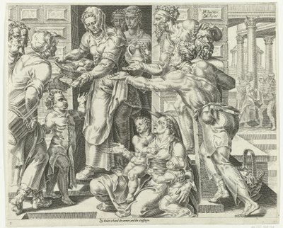 The Virtuous Woman Praises the Virtuous Housewife (serietittel) av Dirck Volckertsz. Coornhert