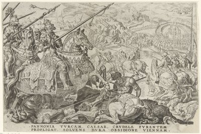 Relieff av Wien, 1529 Victories of Charles V (serietittel) Divi Caroli. v. imp. opt. max. victoriae, ex multis praecipuae (serietittel) av Dirck Volckertsz. Coornhert