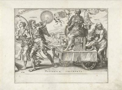 Tålmodighetens triumf (Patientia) Triumph of Patience (serietittel) Patientiae Trivmphvs (serietittel) av Dirck Volckertsz. Coornhert