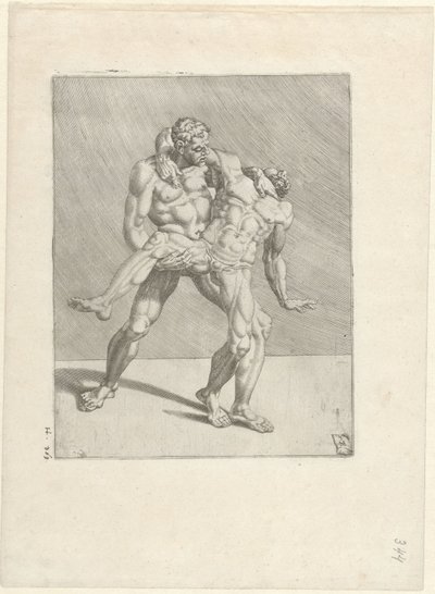 To brytere Wrestlers (serietittel) av Dirck Volckertsz. Coornhert