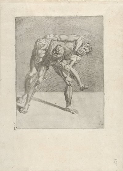 To brytere Wrestlers (serietittel) av Dirck Volckertsz. Coornhert