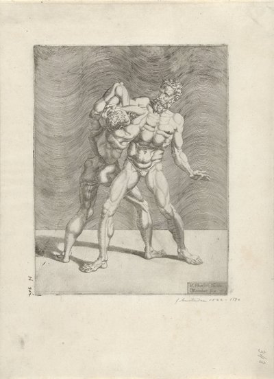 To brytere Wrestlers (serietittel) av Dirck Volckertsz. Coornhert