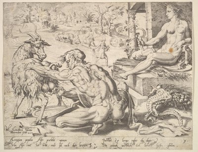 Asher, fra serien The Twelve Patriarchs, 1550. av Dirck Volkertsen Coornhert