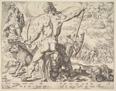 Gad, fra serien The Twelve Patriarchs, 1550. av Dirck Volkertsen Coornhert
