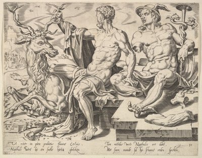 Naphtali, fra serien The Twelve Patriarchs, 1550. av Dirck Volkertsen Coornhert
