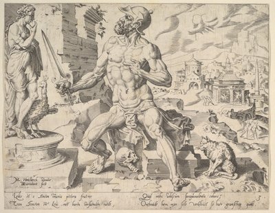 Simeon, fra serien The Twelve Patriarchs, 1550. av Dirck Volkertsen Coornhert
