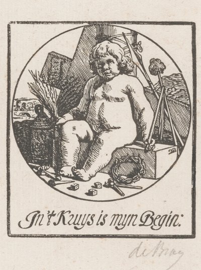 Kristusbarn omgitt av lidelsesredskaper av Dirck de Bray