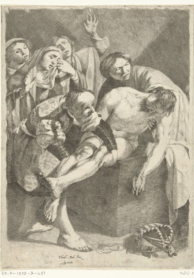 Kristi gravlegging av Dirck van Baburen (attributed to)