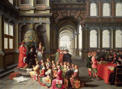 Allegori om undertrykkelsen av nederlenderne under hertugen av Alba av Dirck van Delen