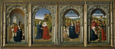 Fire scener fra Jomfruens liv, ca 1442-1445 av Dirk Bouts