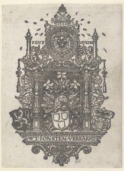 Våpenskjold fra Antwerp Guild of Saint Luke, 1526 av Dirk Jacobsz Vellert