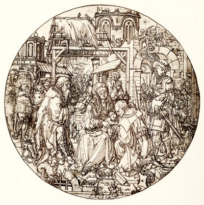 Magiene tilber Jesusbarnet av Dirk Jacobsz Vellert