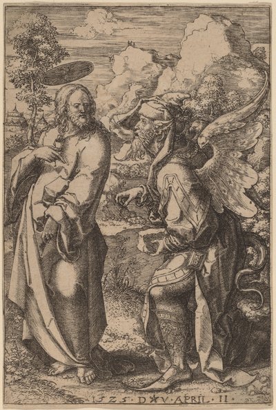 Kristi fristelse av Dirk Jacobsz Vellert