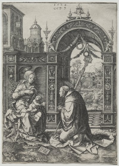 Visjonen til St. Bernard av Dirk Jacobsz Vellert