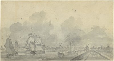 Utsikt over Zierikzee av Dirk de Jong