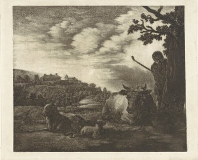 Landskap med en hyrde av Dirk van der Toorn