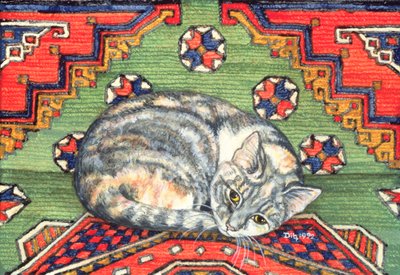 Tredje teppe-katte-lapp av Ditz