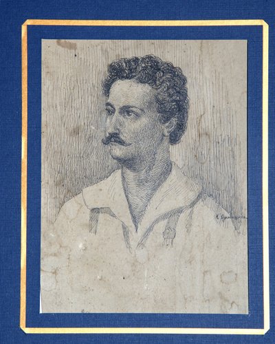 Portrett av Decembrist Sergey Krivtsov 1802-1864 av Dmitri Petrovich Oznobishin