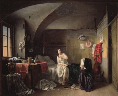 Morgen av en skredder, 1855 av Dmitri Petrovich Volokhov
