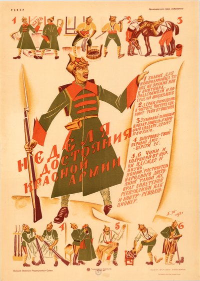 The Week of the Red Army Property , 1921. av Dmitri Stachievich Moor