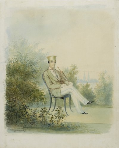 Portrett av Grigory Stepanovich Tarnovsky, slutten av 1840-årene av Dmitry Ivanovich Bezperchy