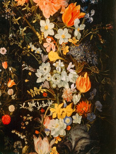 Der Triumph der Liebe mit Blumenumrahmung von Domenichino (1581-1641)