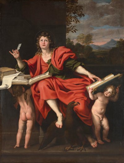 Heiliger Johannes der Evangelist von Domenichino (1581-1641)