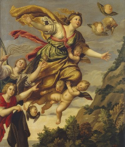 Maria Magdalenas himmelfart. Rundt 1620 av Domenichino