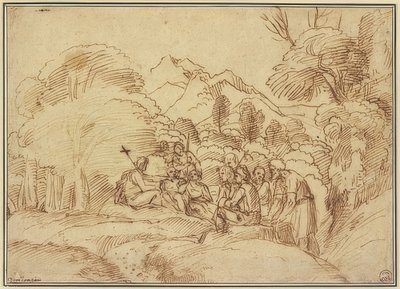 Johannes forkynner i villmarken av Domenichino