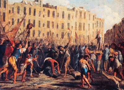 Drap på far Giuseppe Carafa, 10. juli av Domenico Gargiulo