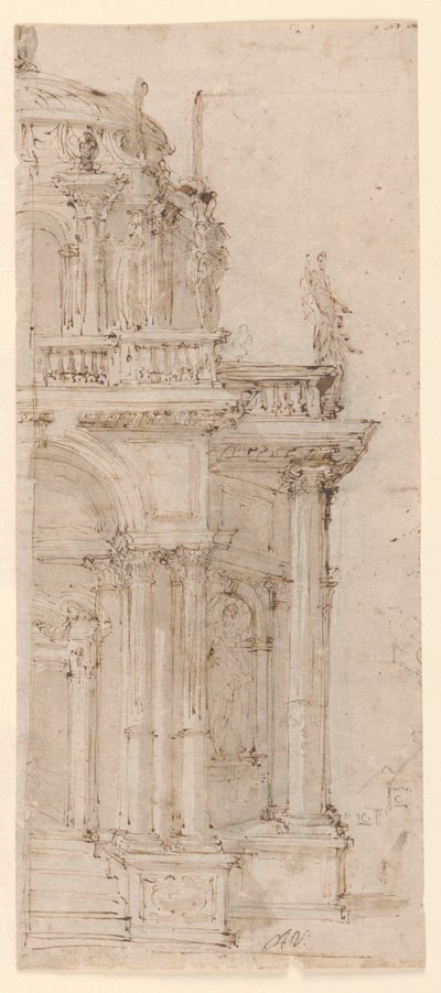 Design for en katafalk av Domenico Antonio Vaccaro