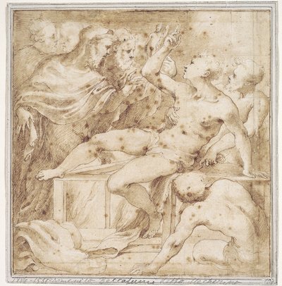 Lawrences martyrium av Domenico Beccafumi